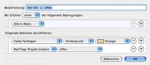 Mail ActOn Regel Offen