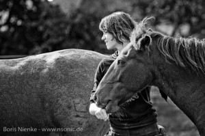 Mensch und Pferd